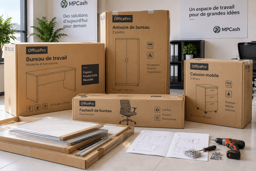 Montage de meubles de bureau