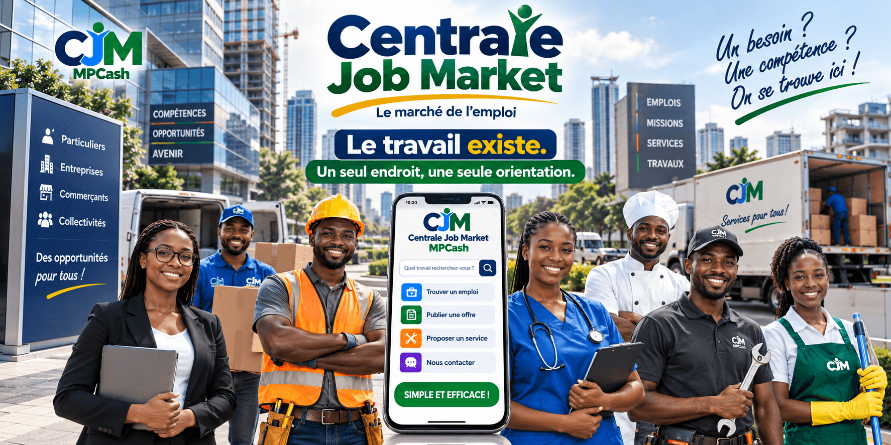 Centrale Job Market - Le marché de l'emploi